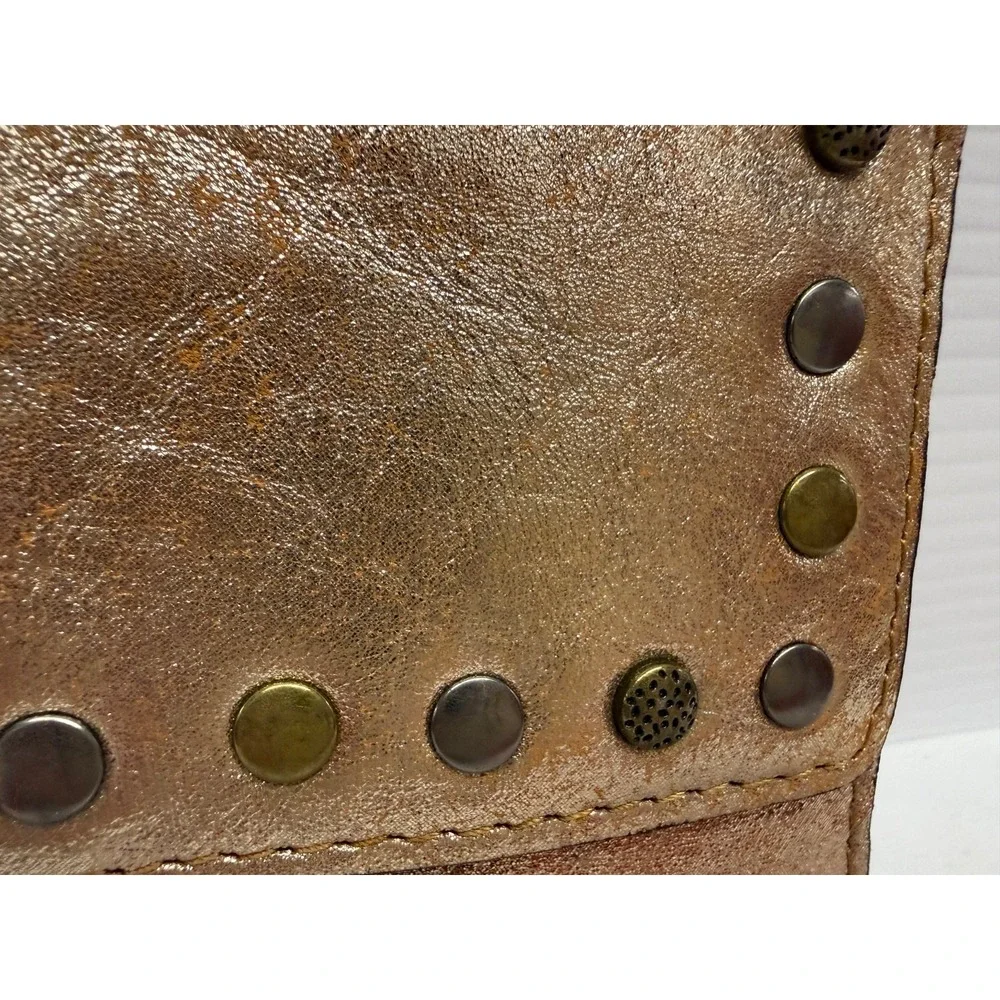 Patricia Nash Colli Leather Wallet W/ RFID Protection- ROSE GOLD BRONZE NEW